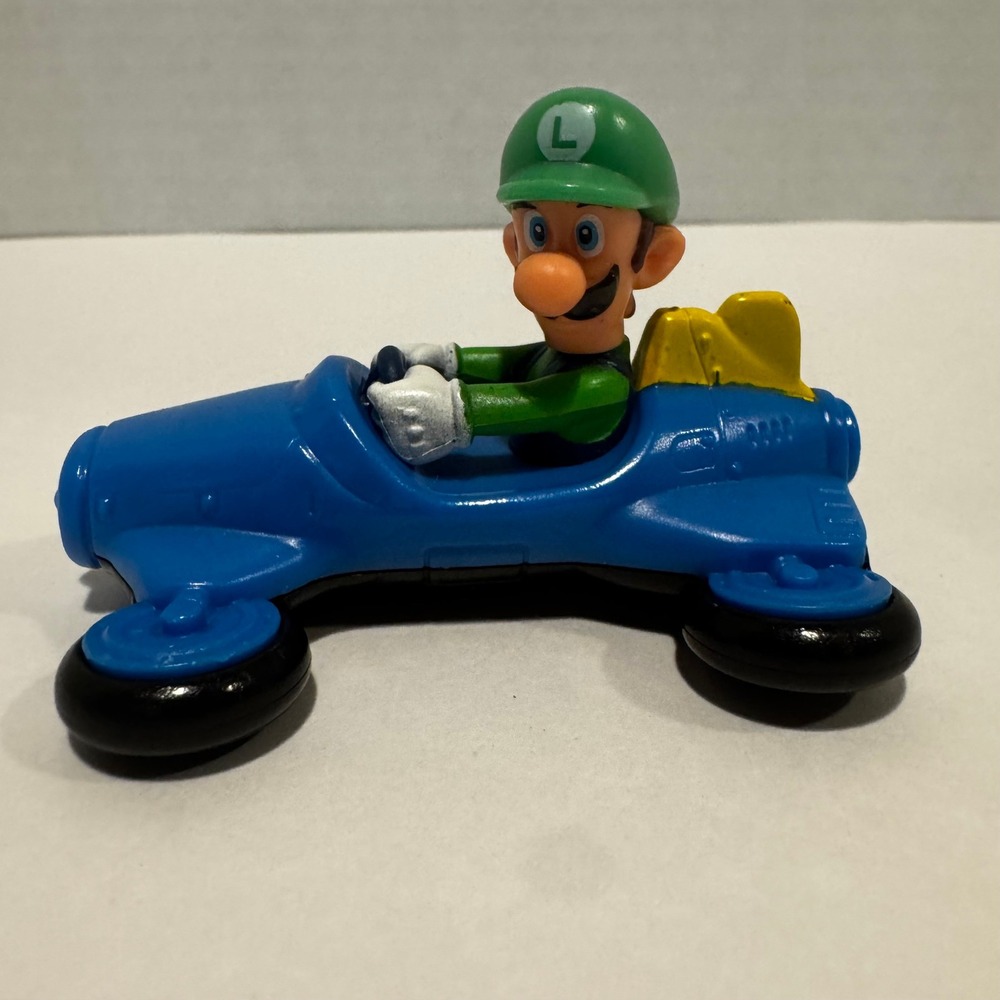 Nintendo Mario Kart 8 Luigi Blue Hovercraft Anti-Gravity Racing Toy Figure